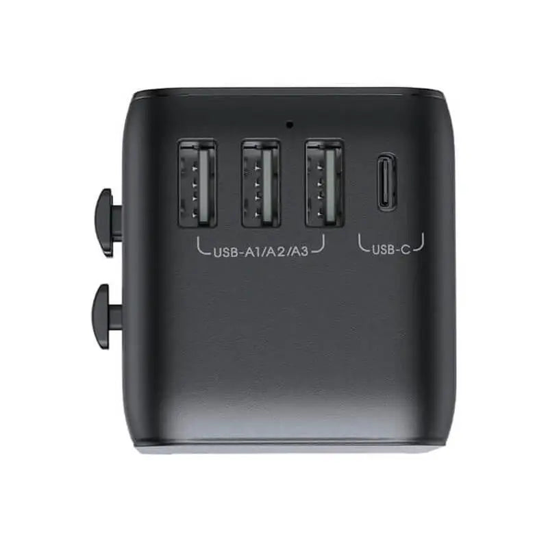 Jr-tcw01 17w 4-port Universal Travel Adapter Black
