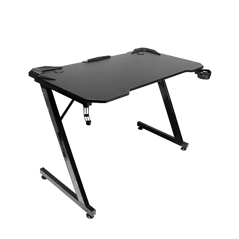 Xtrike Me Dk-02 Ergonomic Computer Desk With Headphone Hook And Cup Holder Z-shaped Legs Black