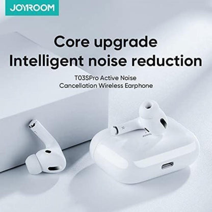 Joyroom Jr-t03s Pro Anc Noise Cancellation With Pop Up Windows Wireless Earbuds Original White