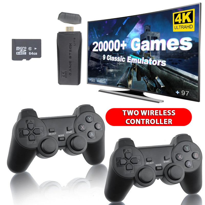 M8 Game Stick Console 4K With TWO Game Controllers