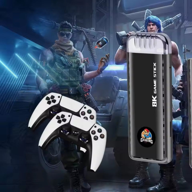 X6 Classic Video Game Stick 8k With 2 Wireless Controllers
