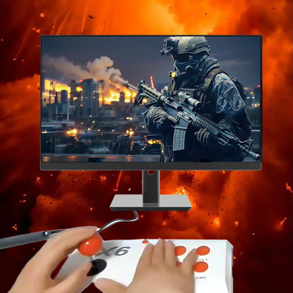 X6 RETRO GAME CONSOLE 64GB WITH DOUBLE ARCADE JOYSTICK 20,000+ GAMES