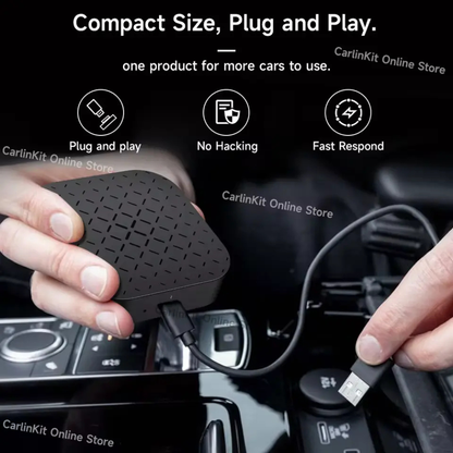Carlinkit Wireless CarPlay Magic Box 2.0 – Android 11 AI Box, Netflix, YouTube, 2GB+16GB