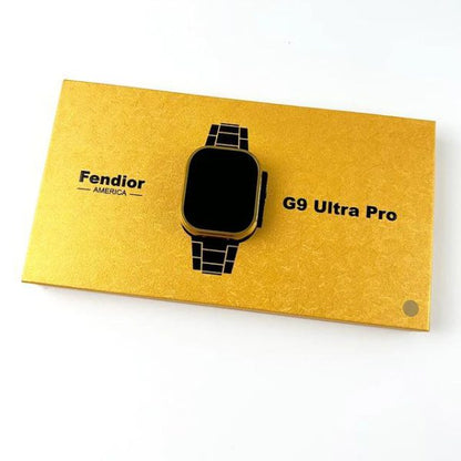 G9 Ultra Pro Gold Color Edition Series 9 Smart Watch With Qdfit Pro App