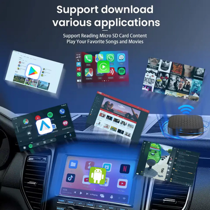 Carlinkit Wireless CarPlay Magic Box 2.0 – Android 11 AI Box, Netflix, YouTube, 2GB+16GB