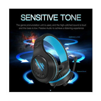 G90 Gaming Headset Active Noise Cancelling Wired Headphone With Microphone Earphone Deep Bass Hifi Sound Earpiece