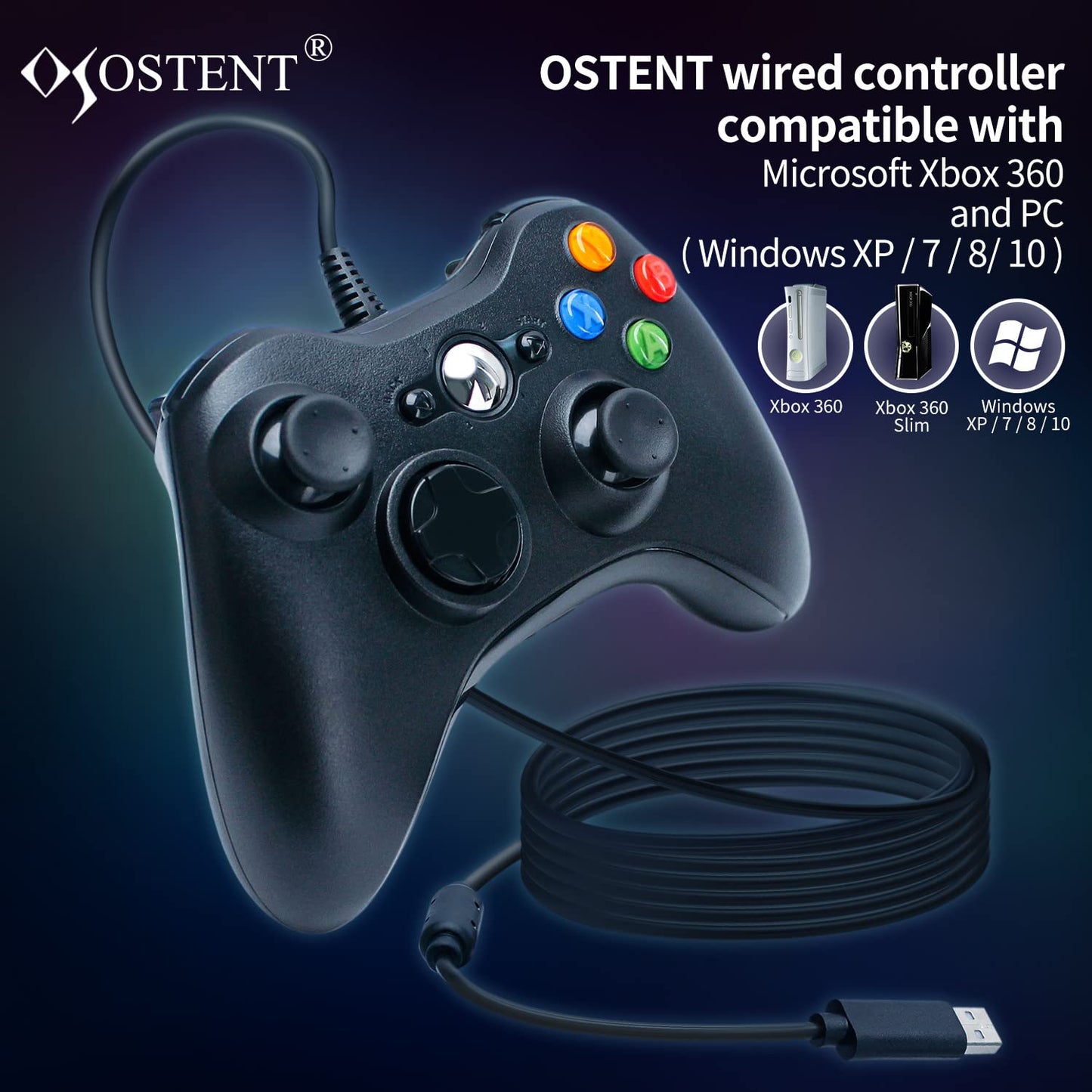 Xbox 360 Wired Controller For Windows & Xbox 360 Console