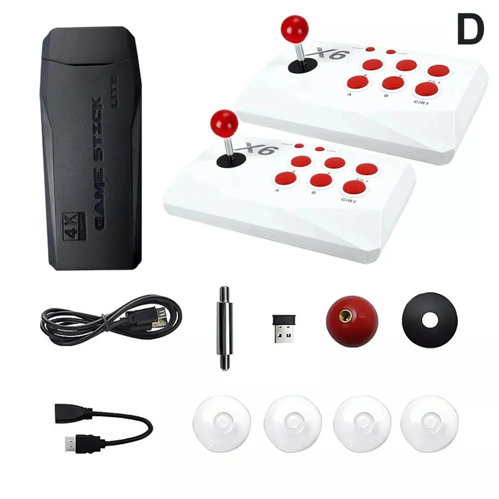 X6 RETRO GAME CONSOLE 64GB WITH DOUBLE ARCADE JOYSTICK 20,000+ GAMES