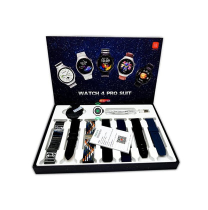 Watch 4 Pro Suit Smartwatch With 7 Straps High Definition Color Screen Healthy Monitoring Custom Dial With Hiwatchpro App