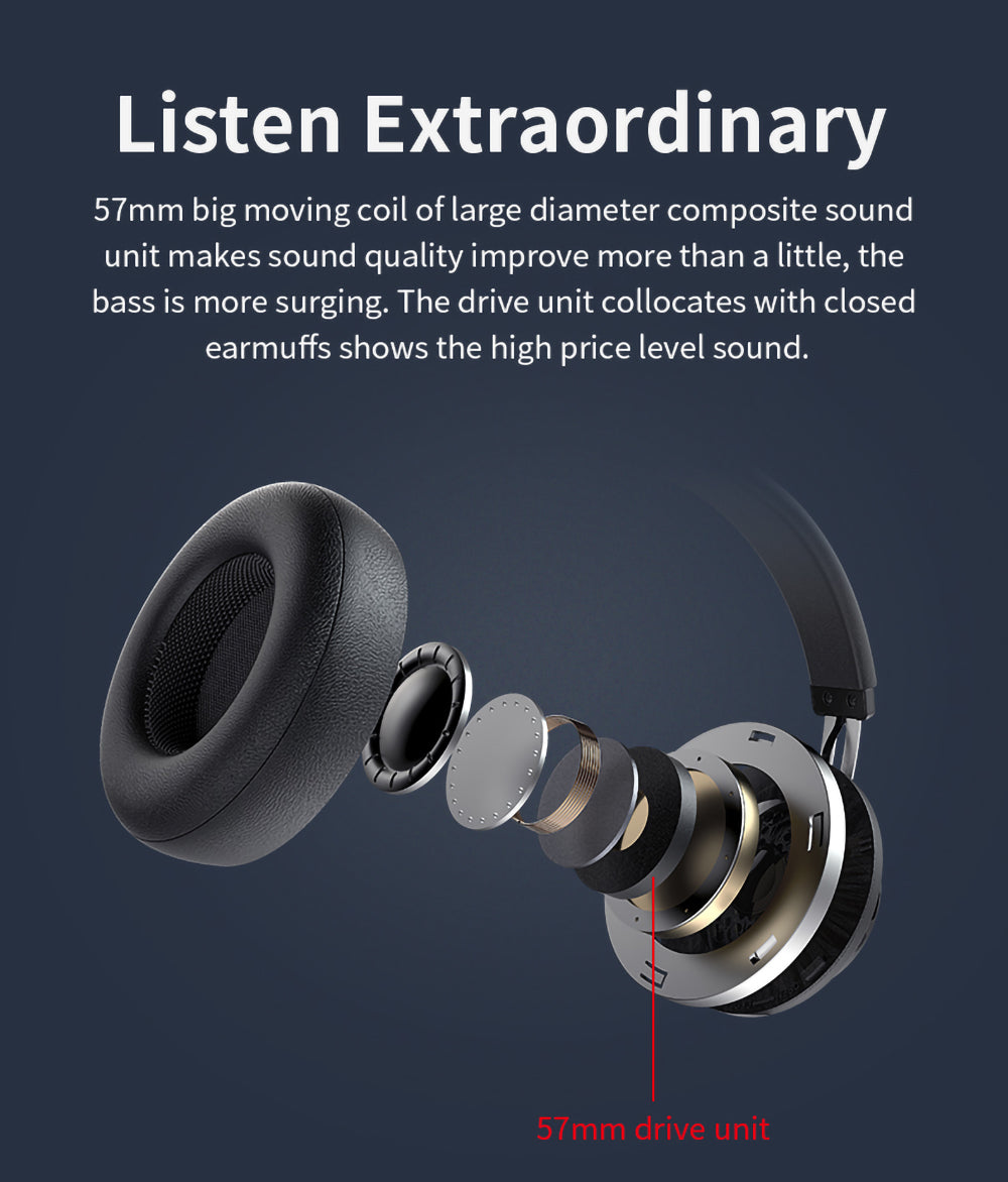 Bluedio Bt5 Wireless Headphone And Wired Stereo Bluetooth Over-ear Headset With Built-in Microphone