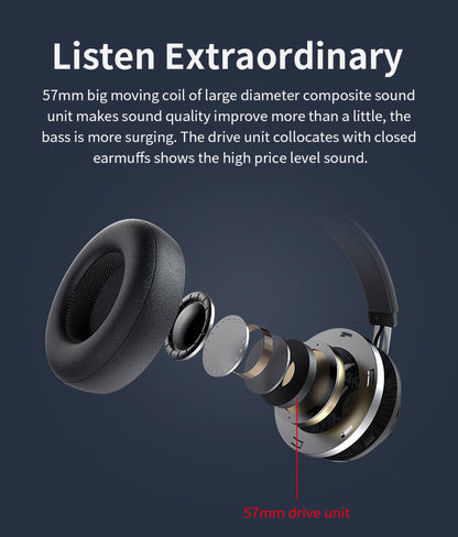 Bluedio Bt5 Wireless Headphone And Wired Stereo Bluetooth Over-ear Headset With Built-in Microphone