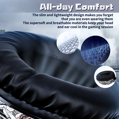 Onikuma K19 Rgb Wired Stereo Gaming Headset True Noise Cancellation, Usb+3.5mm Audio Plug For Ps4/pc/xbox One Controller/laptop, Black