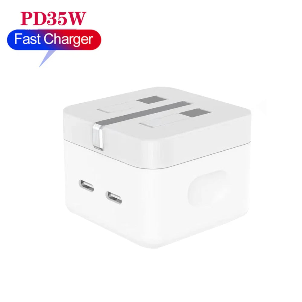 IPHONE 2PD 35W FAST CHARGER UK PIN