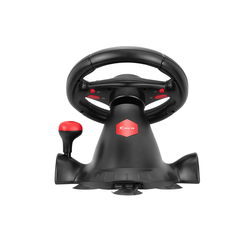 Xtrike Me Gp-903 Racing Wheel With Dual Vibration Motors Realistic Gaming Experience