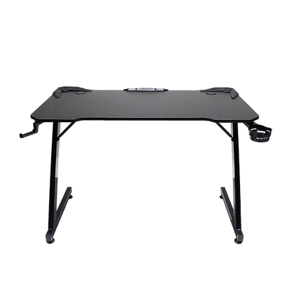 Xtrike Me Dk-02 Ergonomic Computer Desk With Headphone Hook And Cup Holder Z-shaped Legs Black