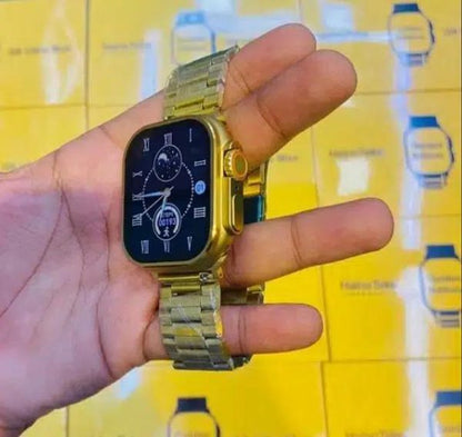 G9 Ultra Pro Gold Color Edition Series 9 Smart Watch With Qdfit Pro App