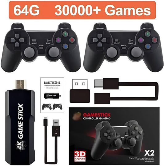 X2 Plus Video Game Stick With 2 Wireless Controllers