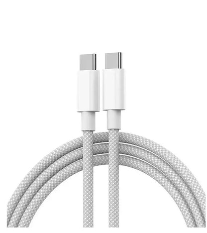 Iphone 16 Pro Max 60w Type C To C Pd Fast Charging Nylon Cable (1m) With Big Packing