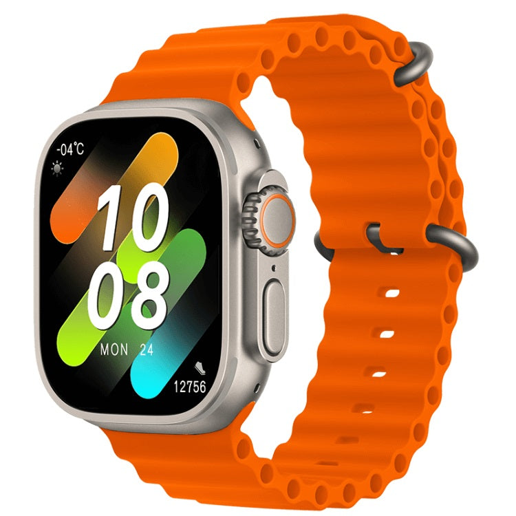 Hk8 Pro Max 2.12 Inch Amoled Screen Smart Watch Ultra 49mm Men Series 8 Nfc Wireless Charging Sports Watch With Wear Fit Pro App (orange) Rs. 4,200