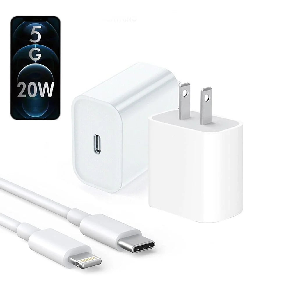 IPHONE 15 PRO MAX 2 PIN (US PIN) 35W USB-C POWER ADAPTER WITH USB-C TO C CABLE