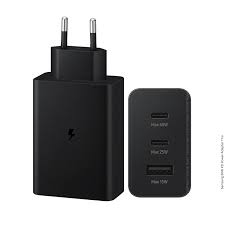 SAMSUNG 65W EU PIN PD POWER ADAPTOR TRIO 2 Type-C & USB-A PORT