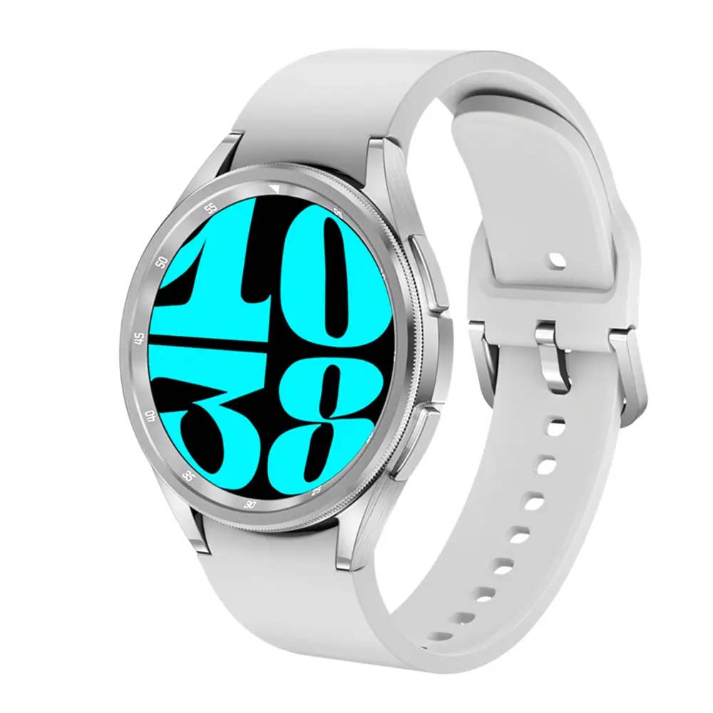 Js Watch 6 Classic 1.43 Inch Amoled Display Sport Smart Watch Nfc Ip67 With Aifit Max App Silver
