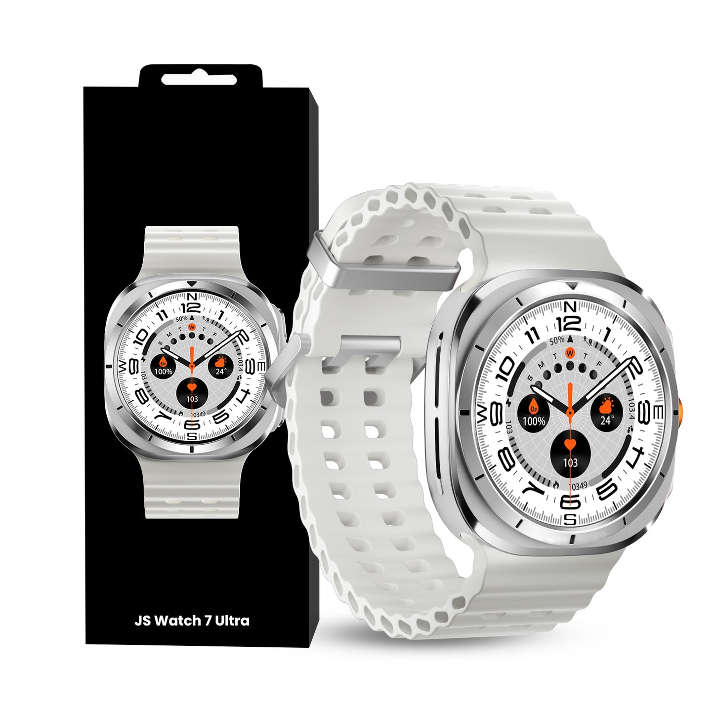 Js Watch7 Ultra Smart Watch 1.43 Amoled Display Waterproof Ip68 Smart Watch With Fitcloudpro App