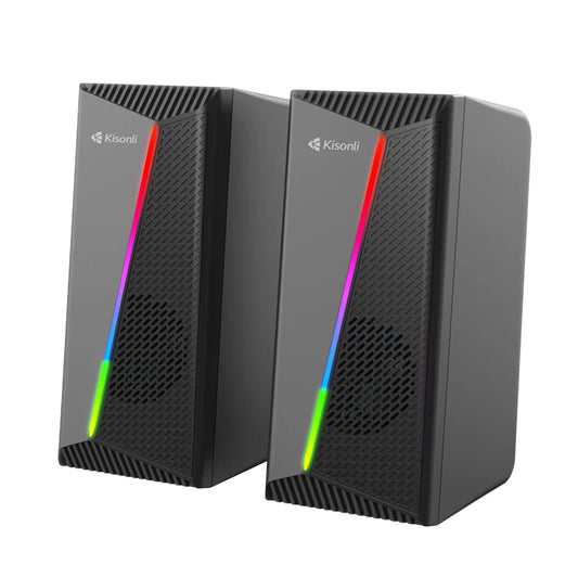Kisonli X30 Gaming Usb 2.0 Speaker With Rgb Light