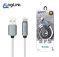 Logilink Usb To Lightning Nylon Fast Charging Data Cable 1m Black