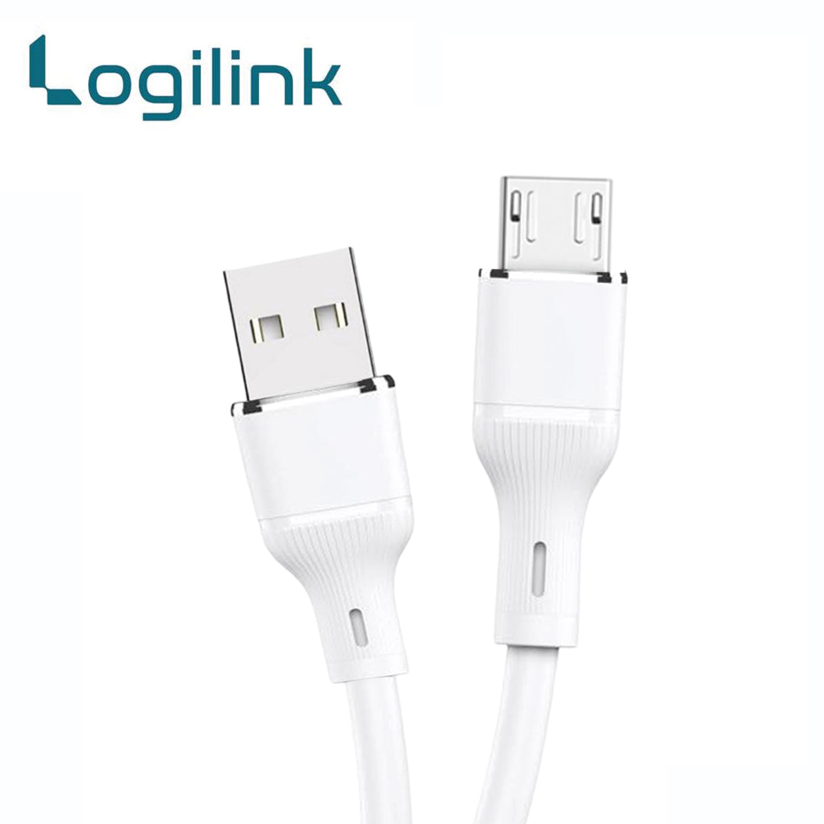 Logilink Usb To Micro Silicone Fast Charging Data Cable 1m -Black