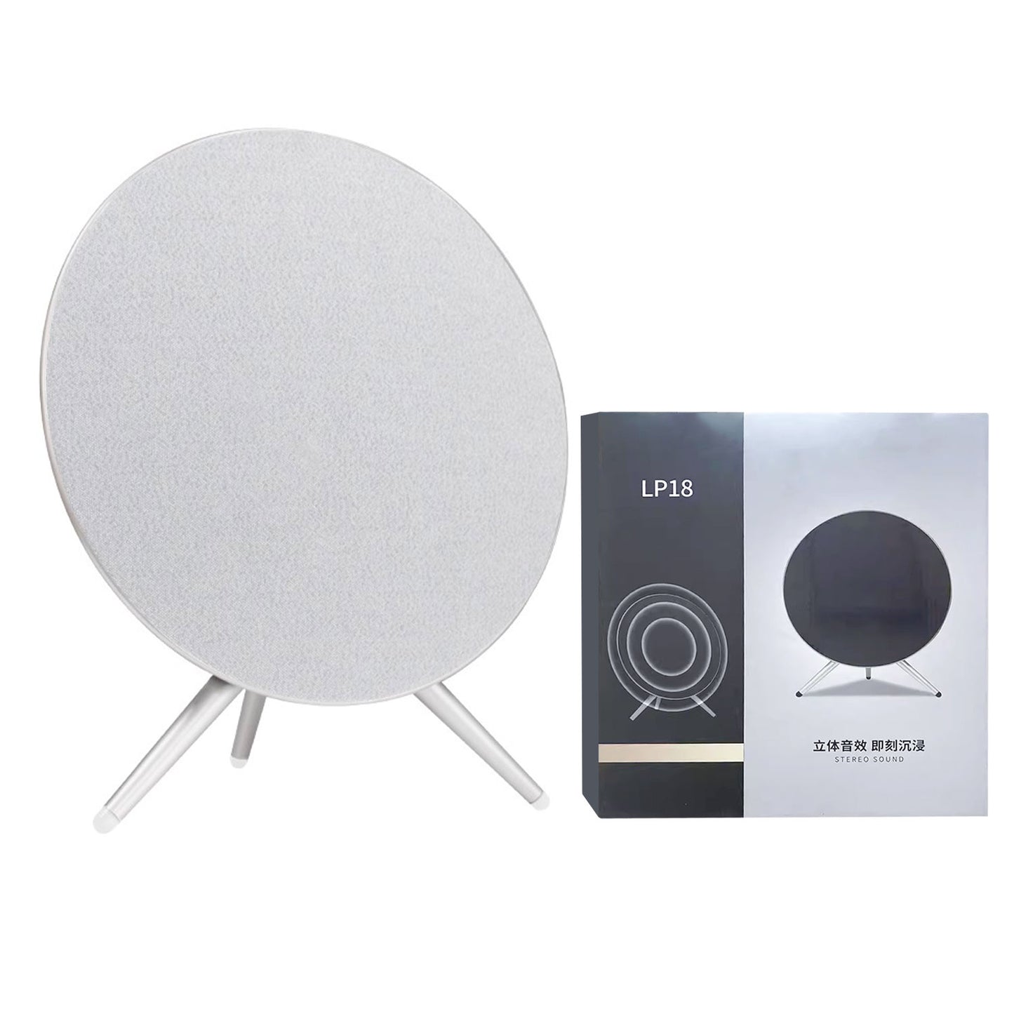 Lp18 Ufo Audio Space Wireless Bluetooth Loud Volume Home Theater Speaker Black Gold