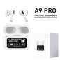 Black New A9 Pro Apple Airpods Anc/enc Zhongkelqnxun Touch Control Bt 5.4 Earbuds
