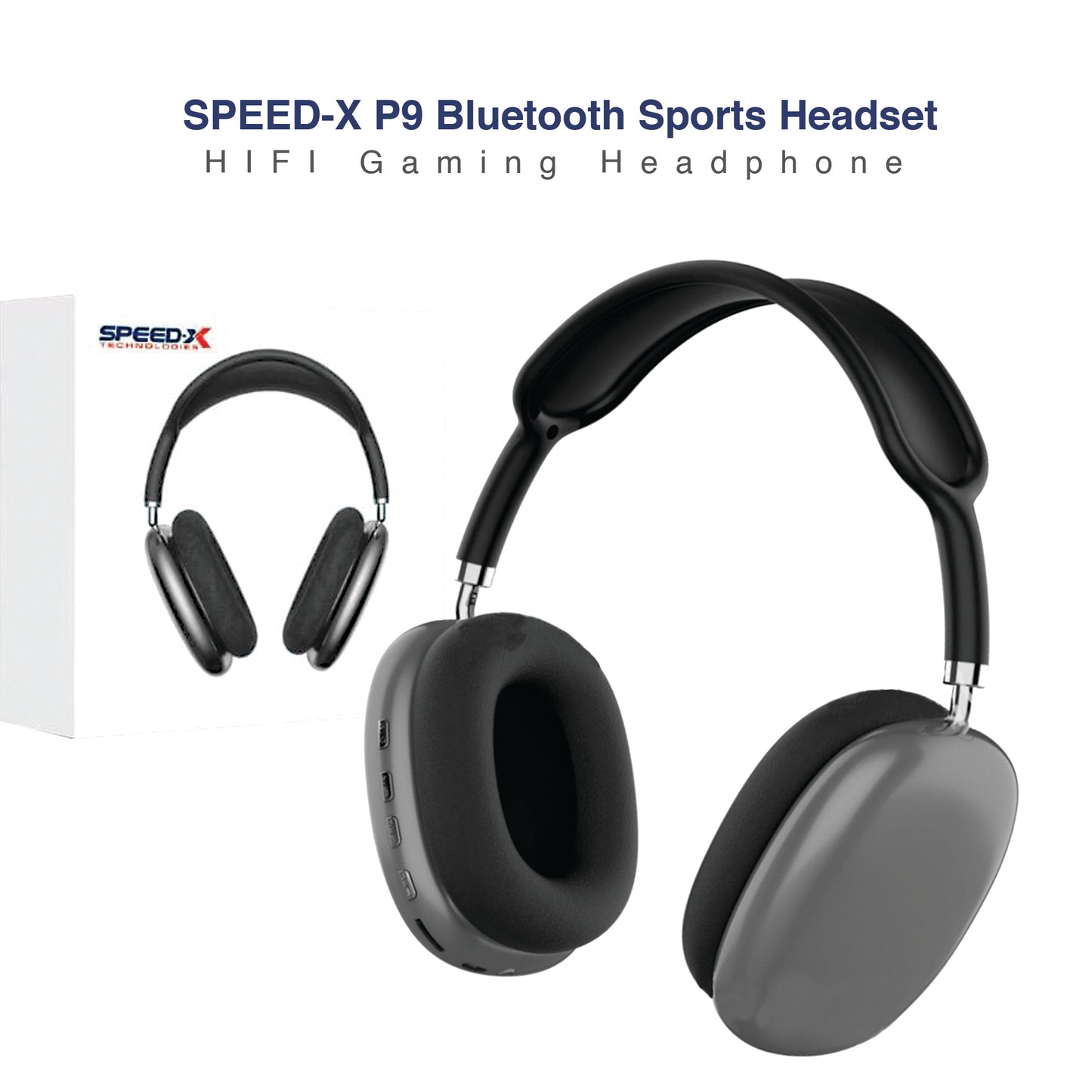 Speed-x Technologies P9 Bluetooth Headset Black