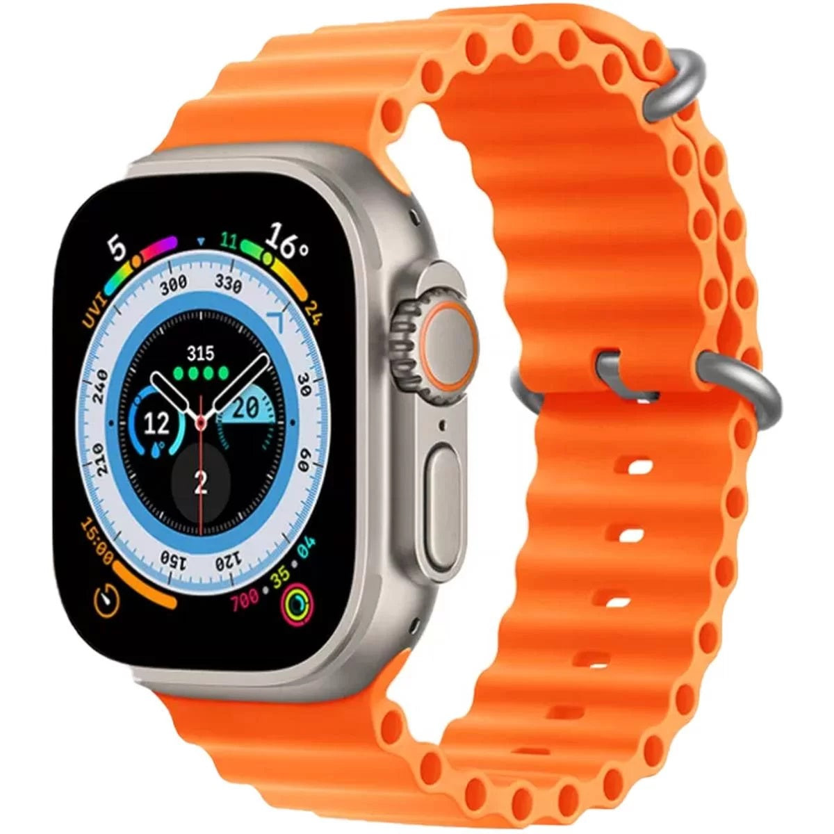 X8 Ultra Smartwatch 49mm With Bluetooth Calling With Wearfit Pro App Orange